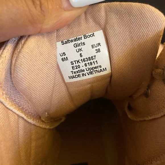 Sperry Kids Pink Duck Boots - Picture 8 of 12